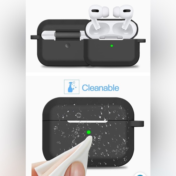 Airpods Pro Case Cover,Doboli Silicone Protective Case for Apple AirpodPro Black - Picture 5 of 10